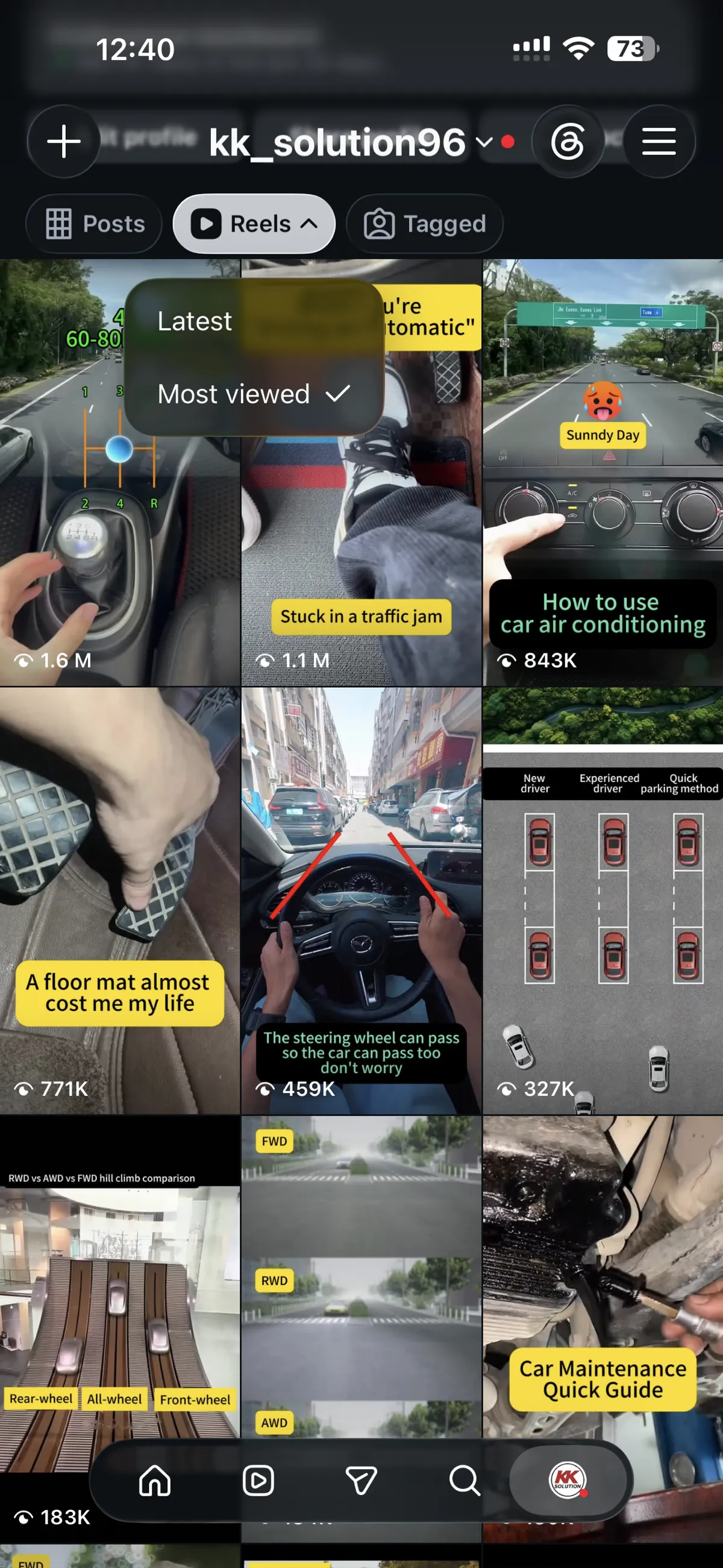 Instagram reels insights